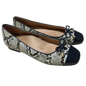 Vionic Women's Klara Ballet Flat Snake Skin Size 7 New in Box Condition